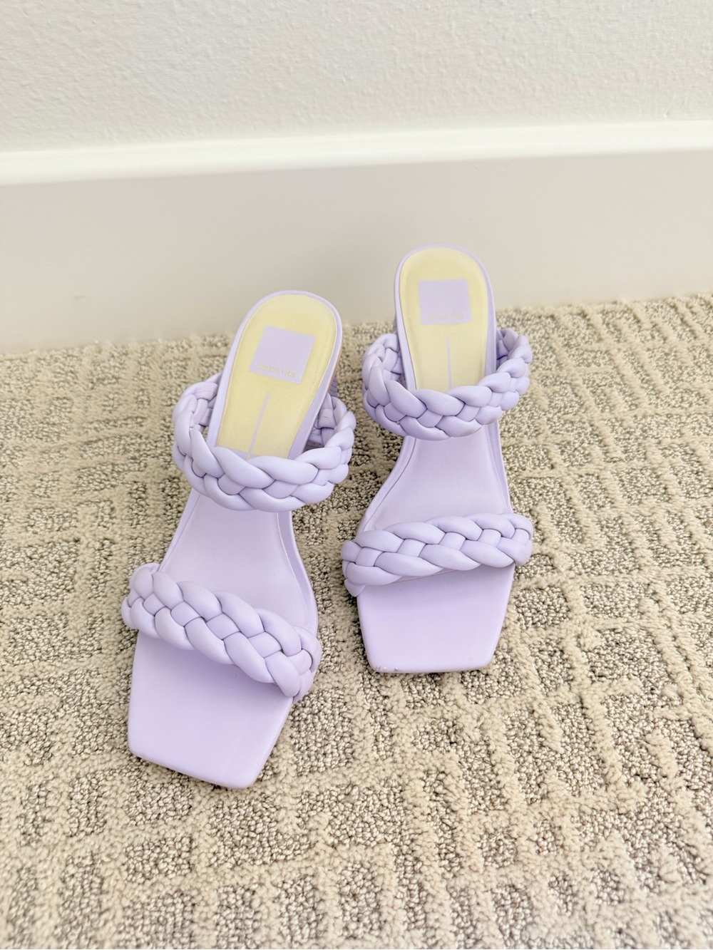 Dolce Vita Lavender Braided Strap Women’s Heeled Sandals size 9.5